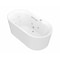 Anzzi Sofi 5.6 ft. Center Drain Whirlpool and Air Bath Tub in White FT-AZ201 - alternate 2